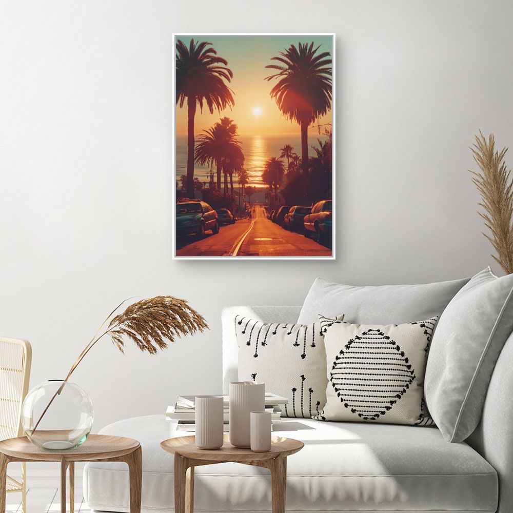 Schilderij "Magische zonsondergang"