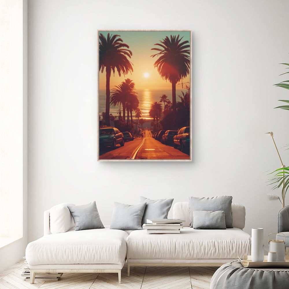 Schilderij "Magische zonsondergang"
