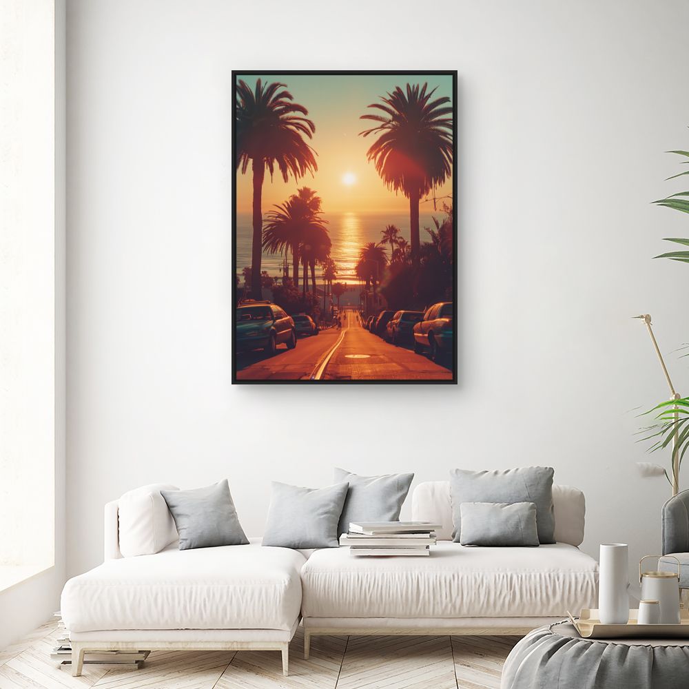 Schilderij "Magische zonsondergang"