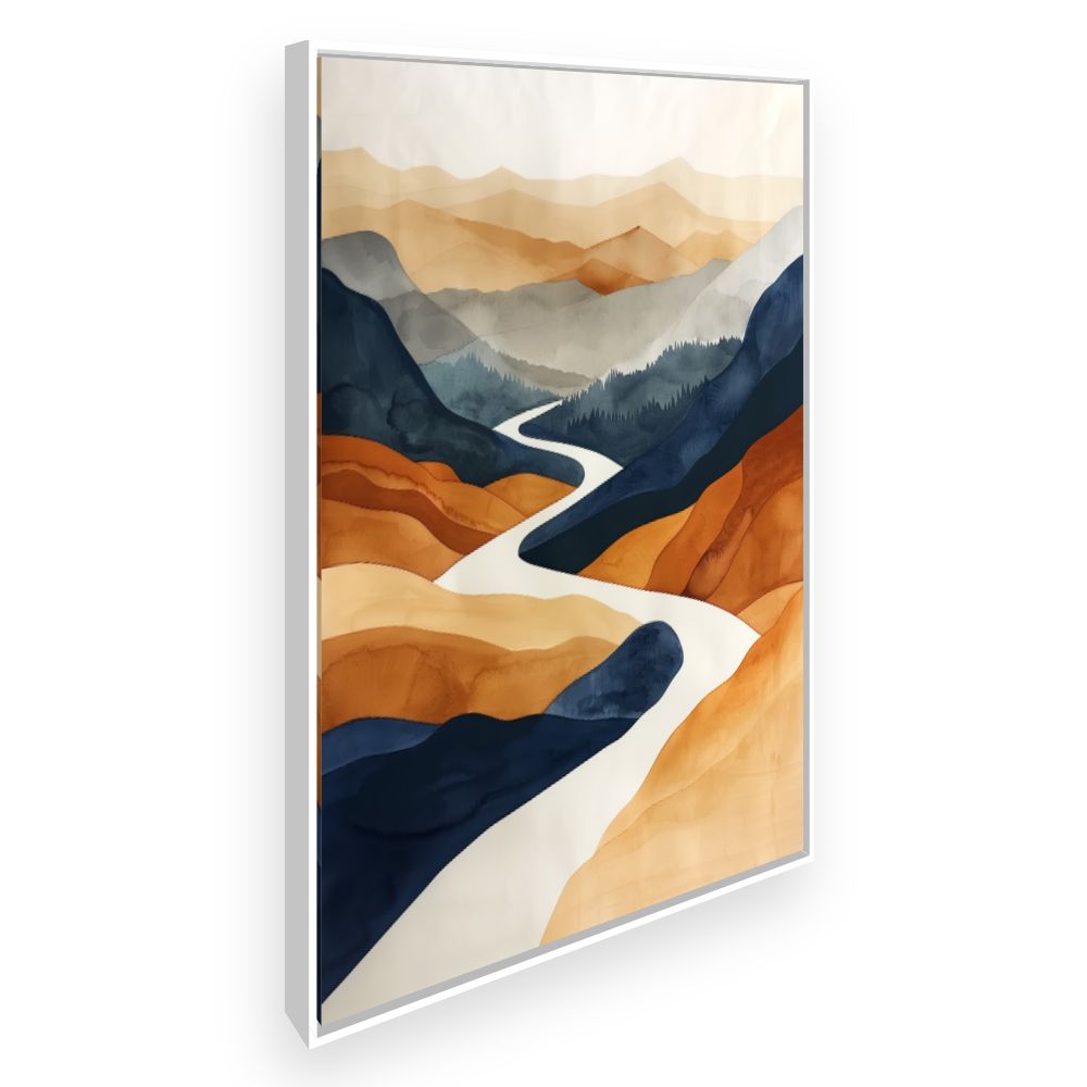 Toile Paysage apaisant – toile cadre blanc (slide 2)