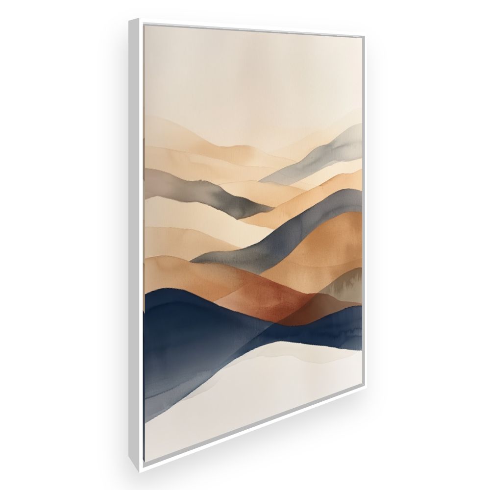 Toile Paysages ondulants – toile cadre blanc (slide 2)