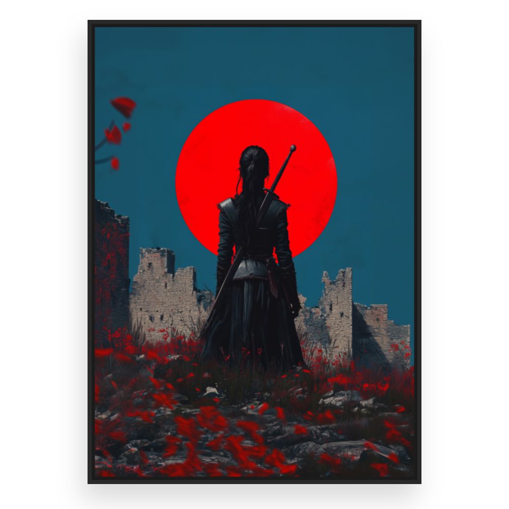 Toile Épopée médiévale – toile cadre noir (slide 3)