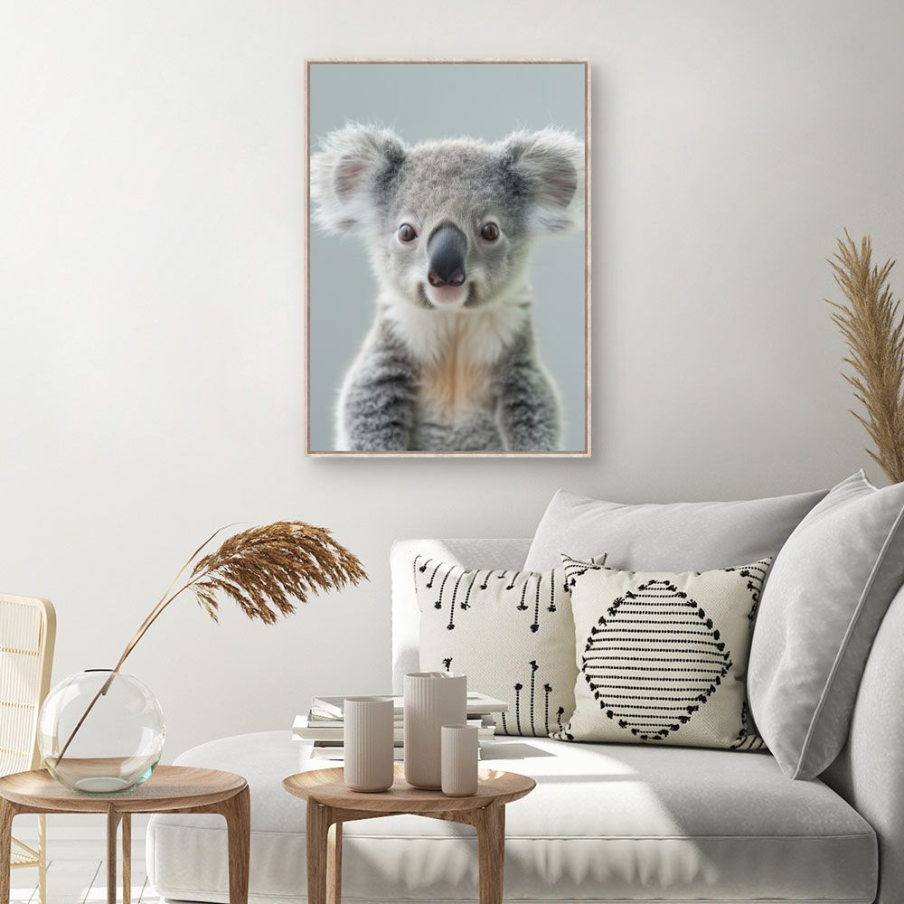 Toile Adorable koala regard – toile cadre naturel (slide 1, 60×90)