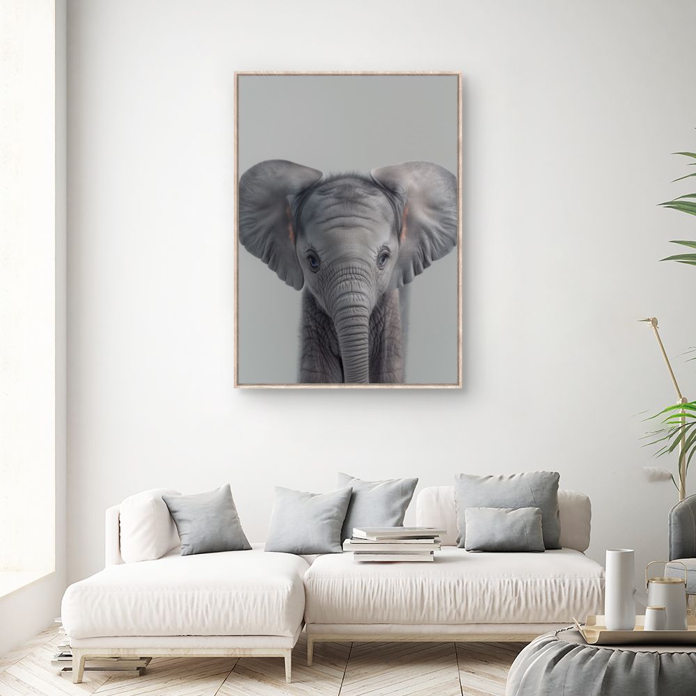Toile "Éléphant adorable"