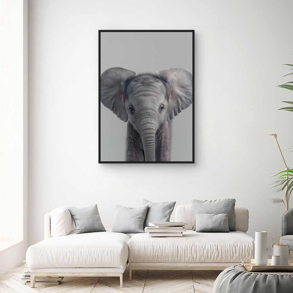Toile "Éléphant adorable"