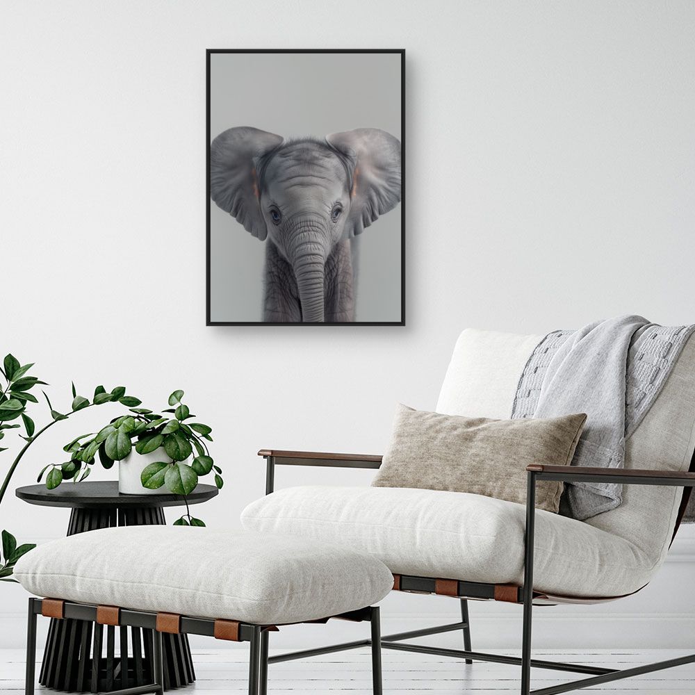 Toile "Éléphant adorable"