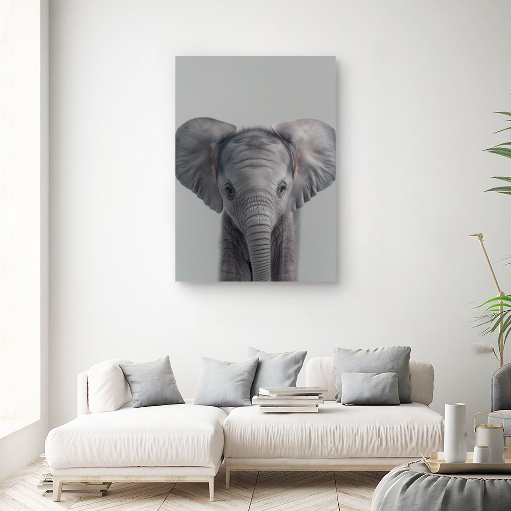 Toile "Éléphant adorable"