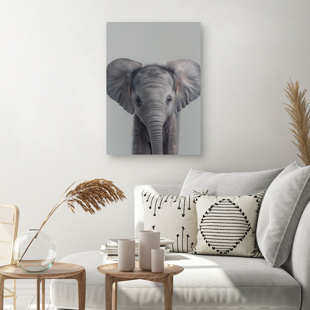 Toile "Éléphant adorable"