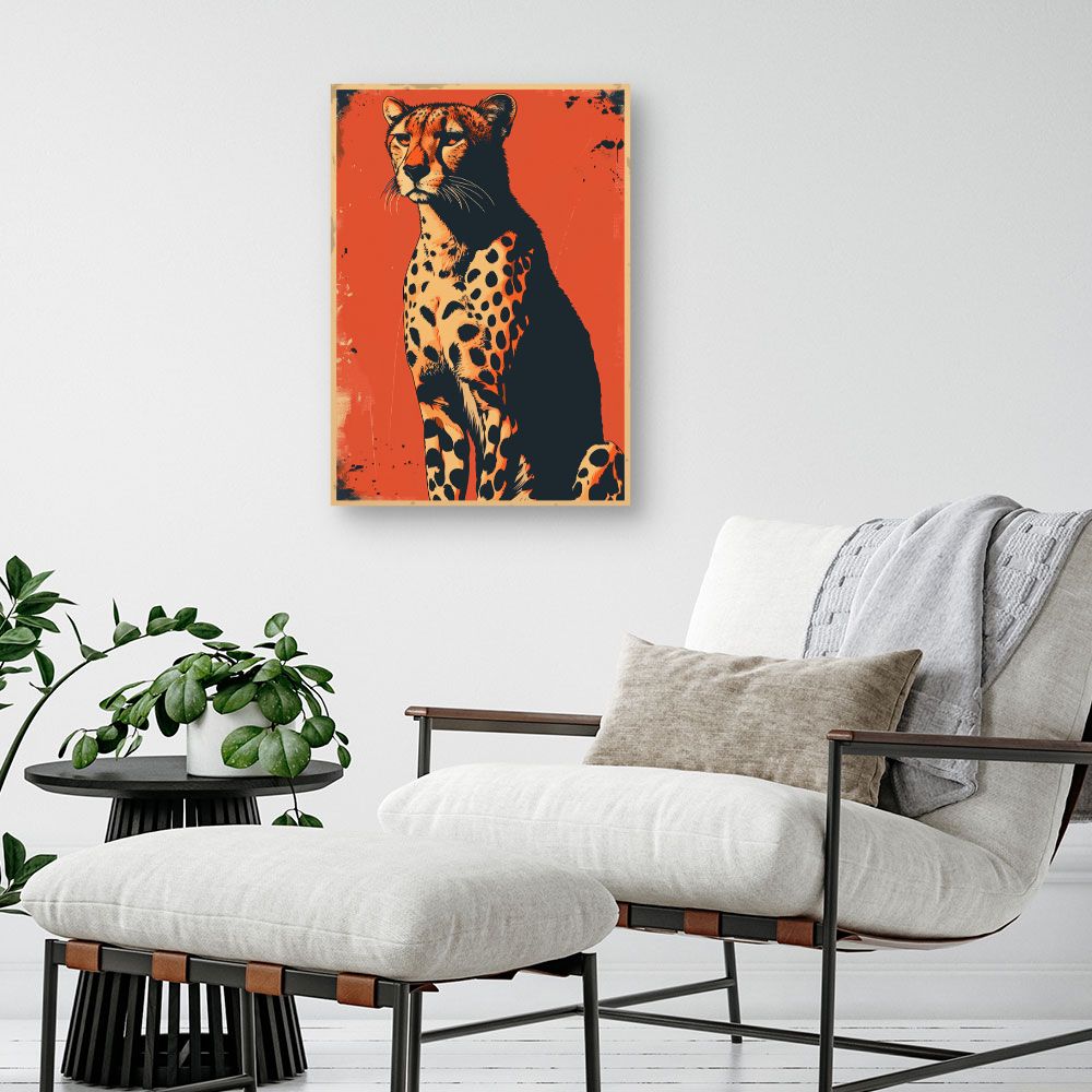 Toile "Guépard saisissant"