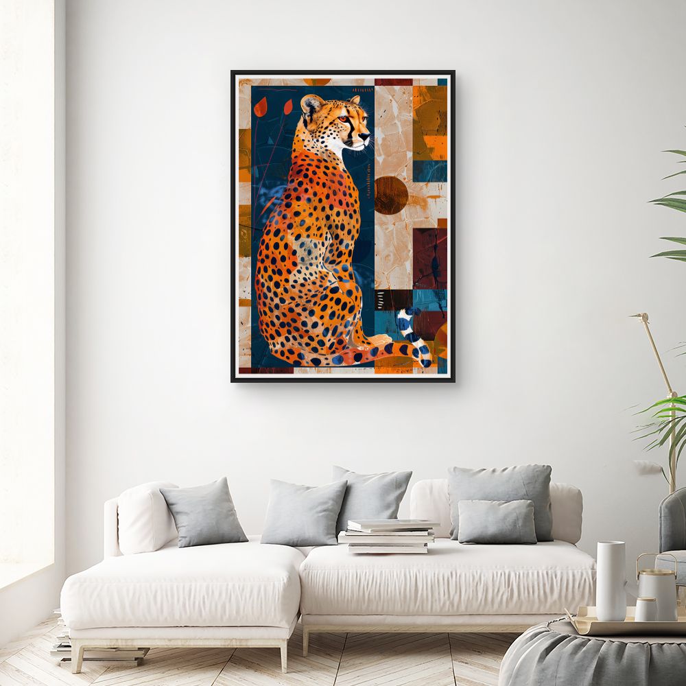 Toile "Éclat de guépard"