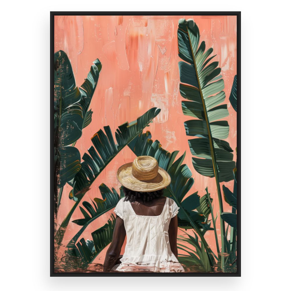 Toile Évasion tropicale – toile cadre noir (slide 3)