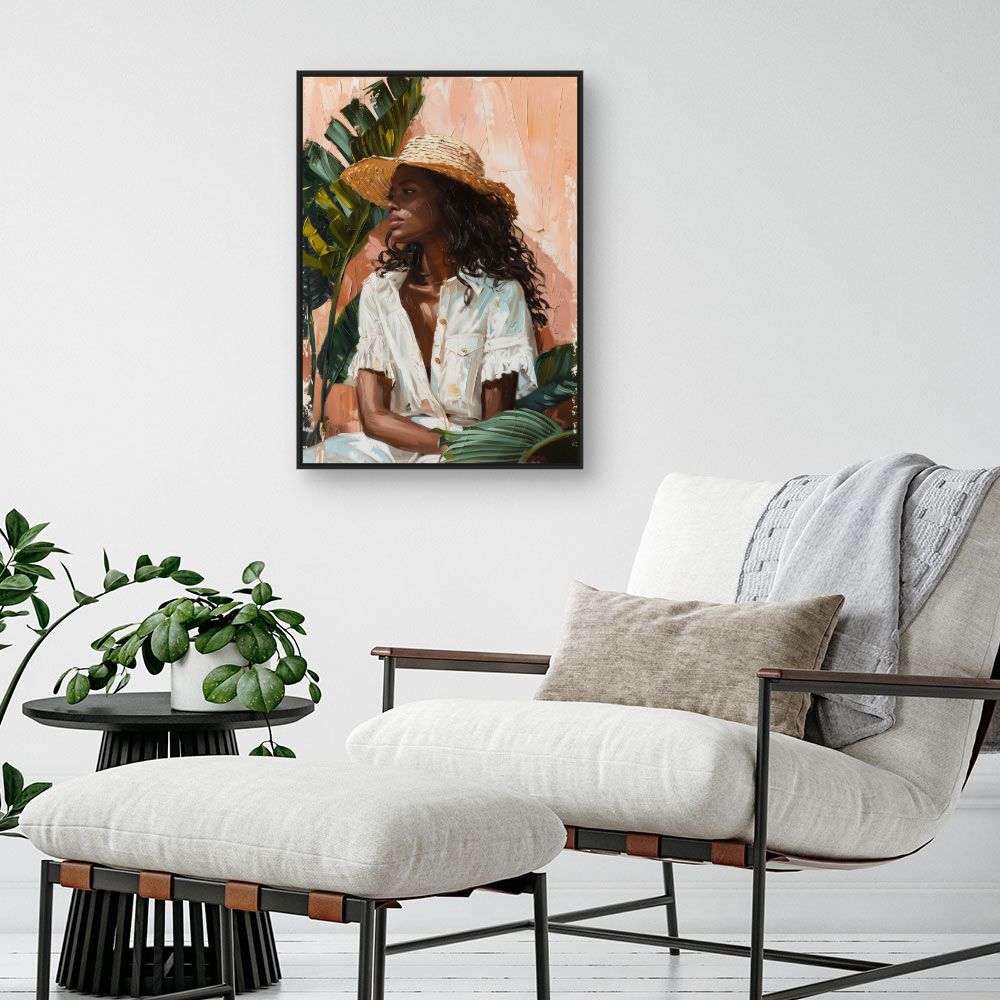 Toile "Élégance estivale"