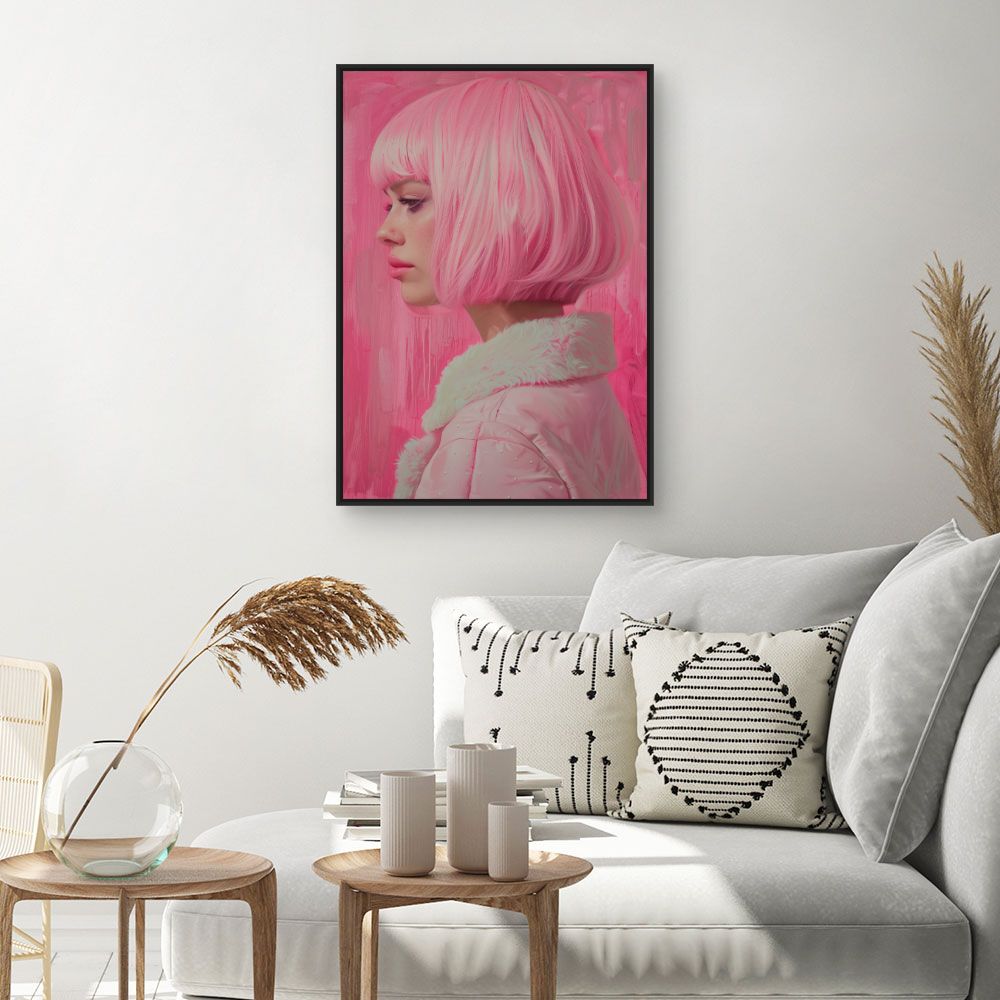 Toile "Portrait audacieux"