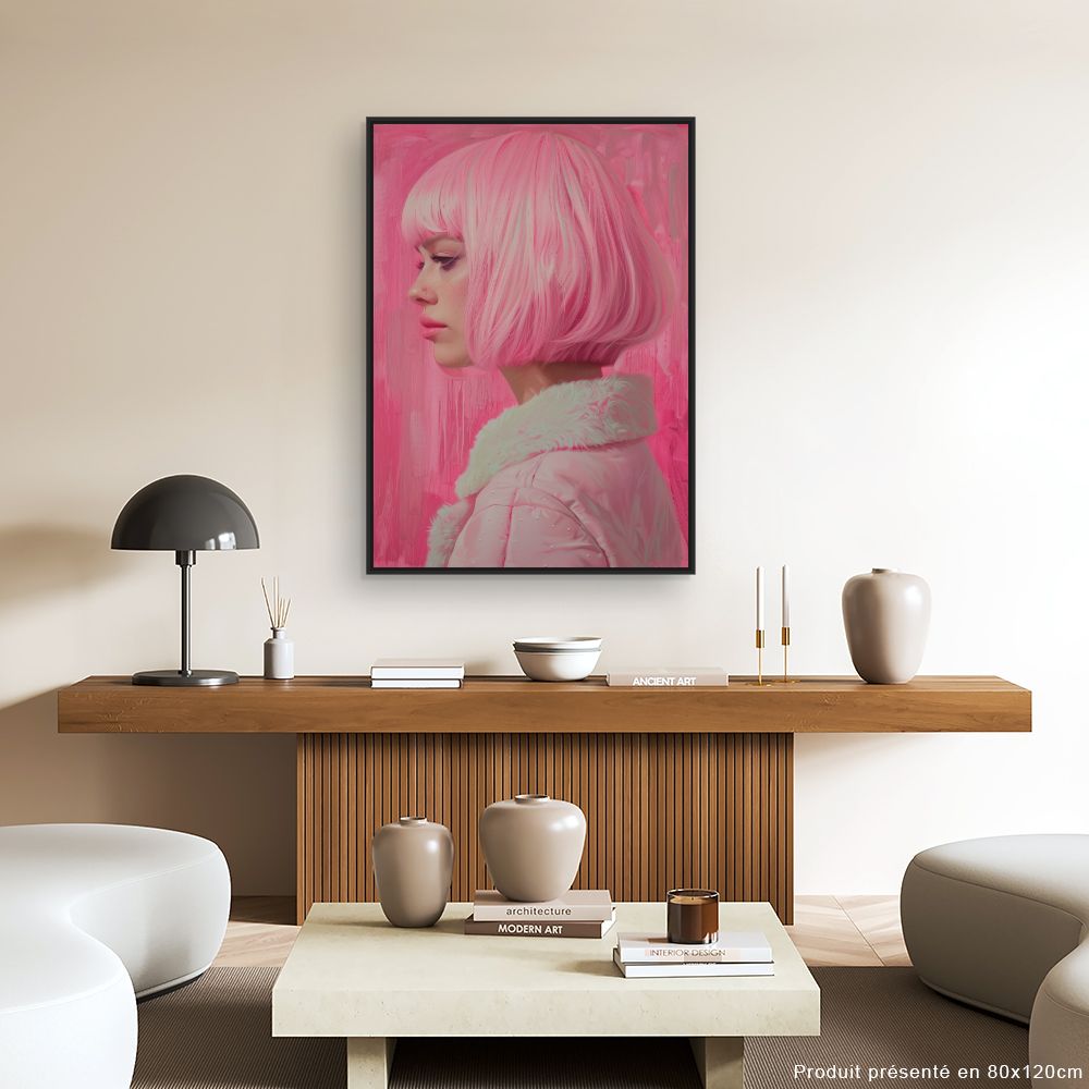 Toile "Portrait audacieux"