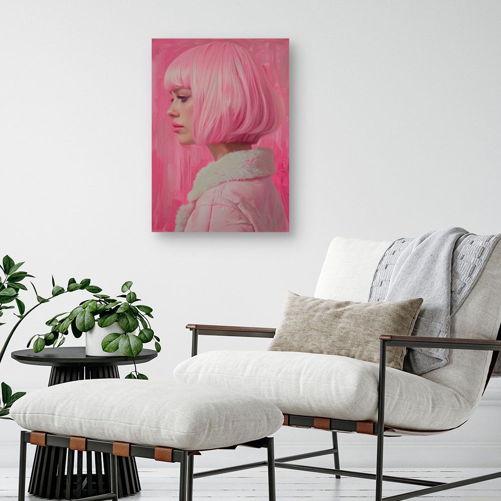 Toile "Portrait audacieux"