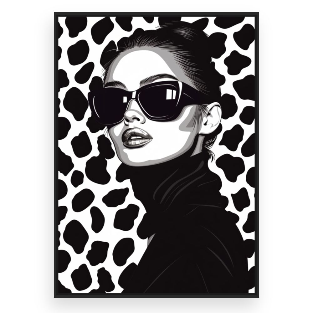 Toile Élégance glamour – toile cadre noir (slide 3)