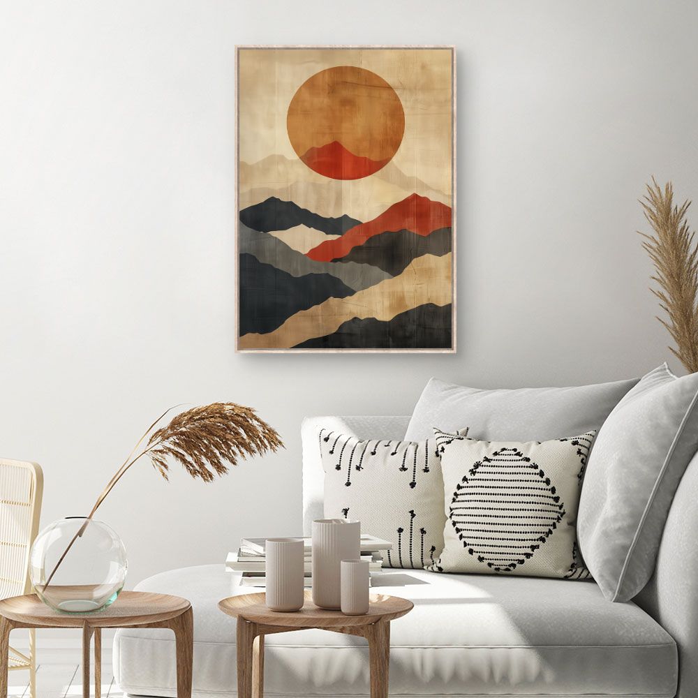 Toile Coucher de soleil – toile cadre naturel (slide 1, 60×90)