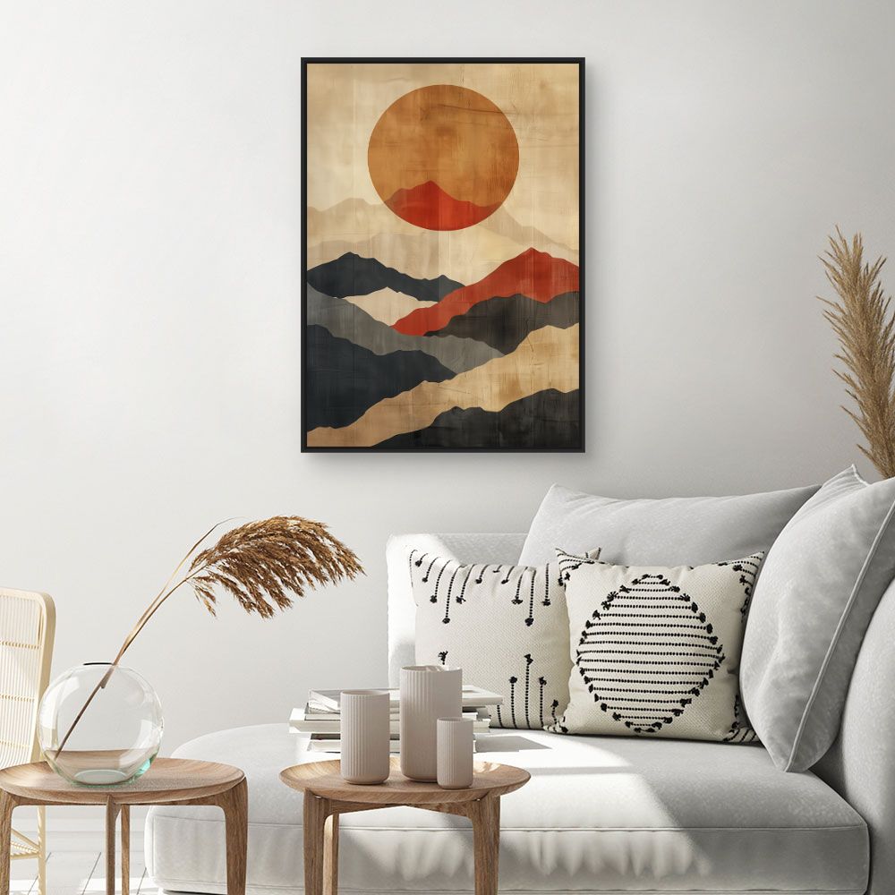 Schilderij "Zonsondergang"