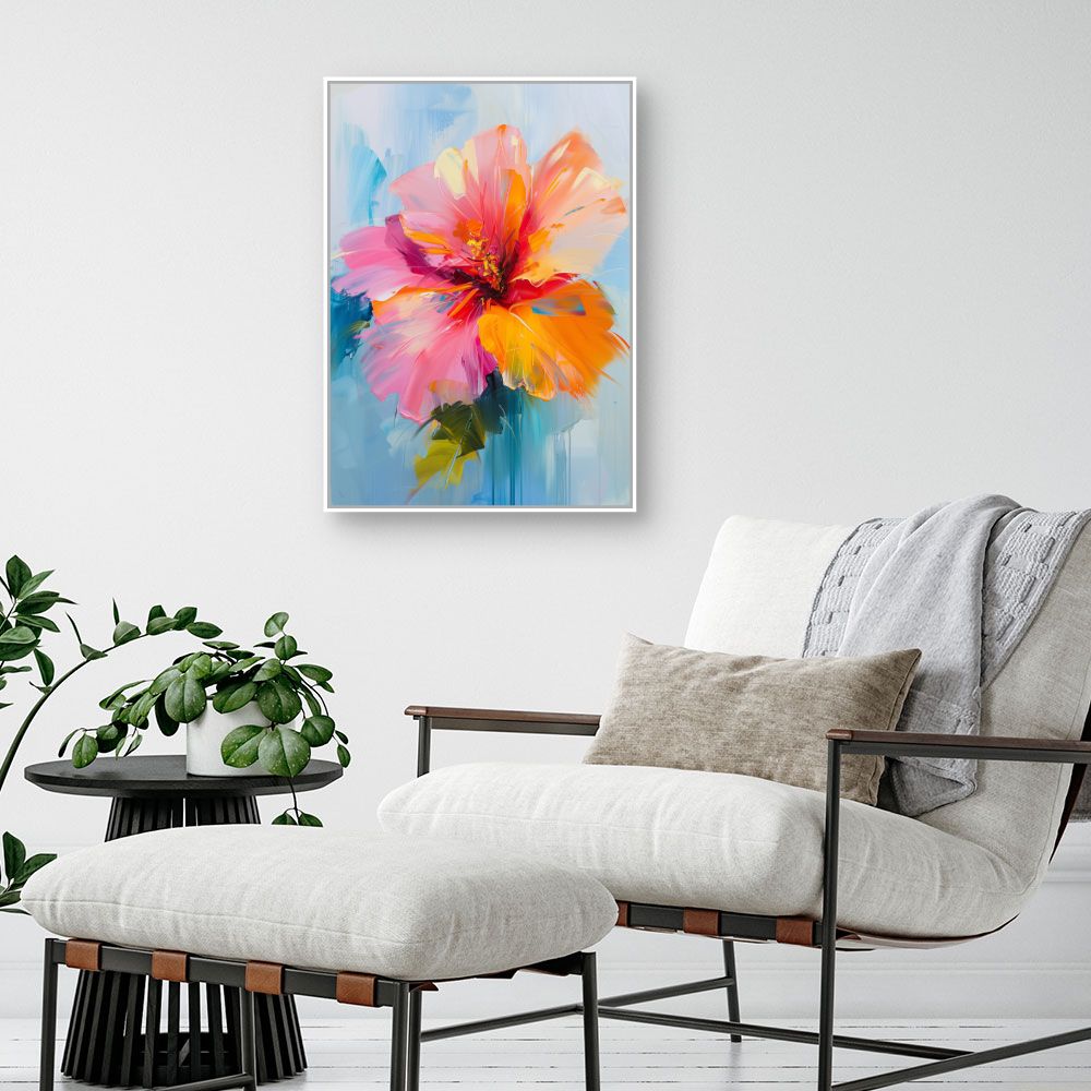 Schilderij "Stralende bloem"