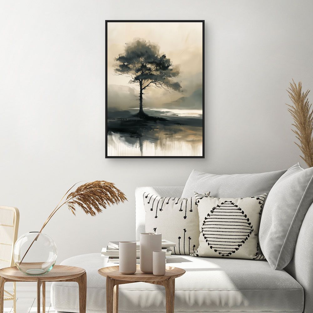 Schilderij "Elegante solitaire boom"