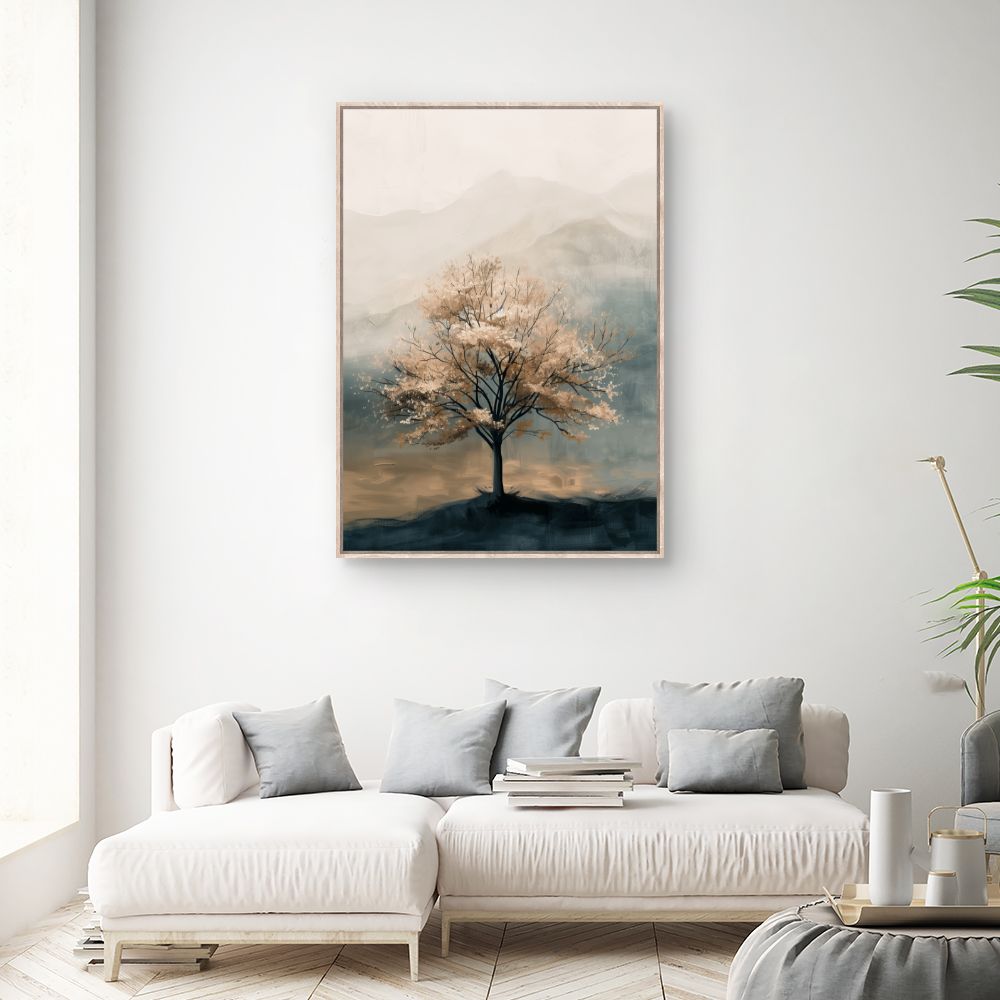 Schilderij "Majestueuze eenzame boom"
