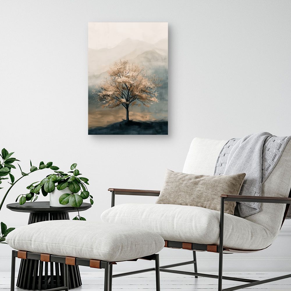 Schilderij "Majestueuze eenzame boom"
