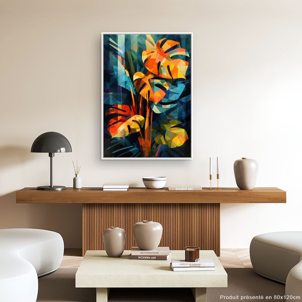 Toile "Feuillage vibrant"