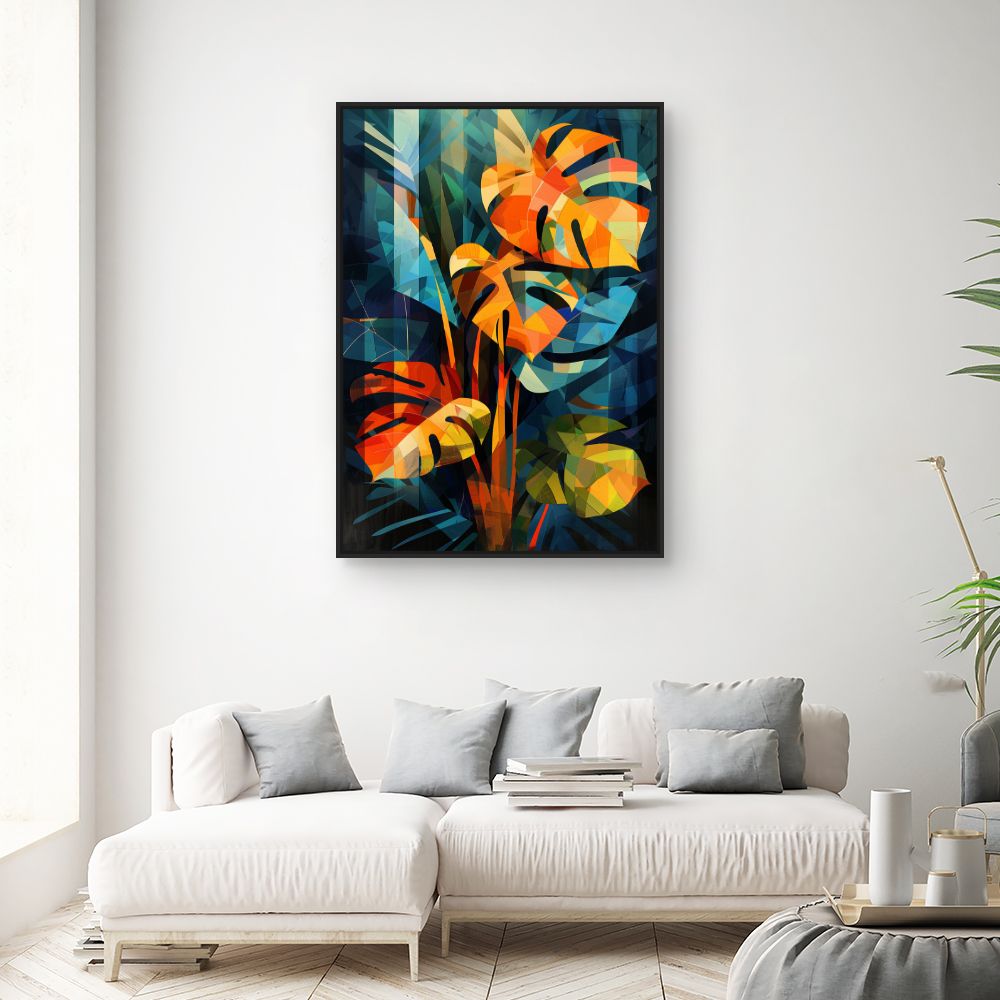 Toile "Feuillage vibrant"