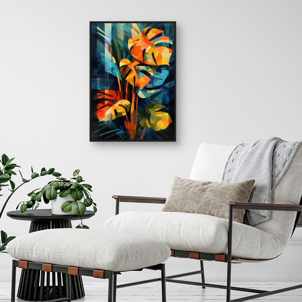 Toile "Feuillage vibrant"