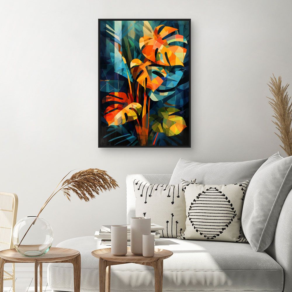 Toile "Feuillage vibrant"