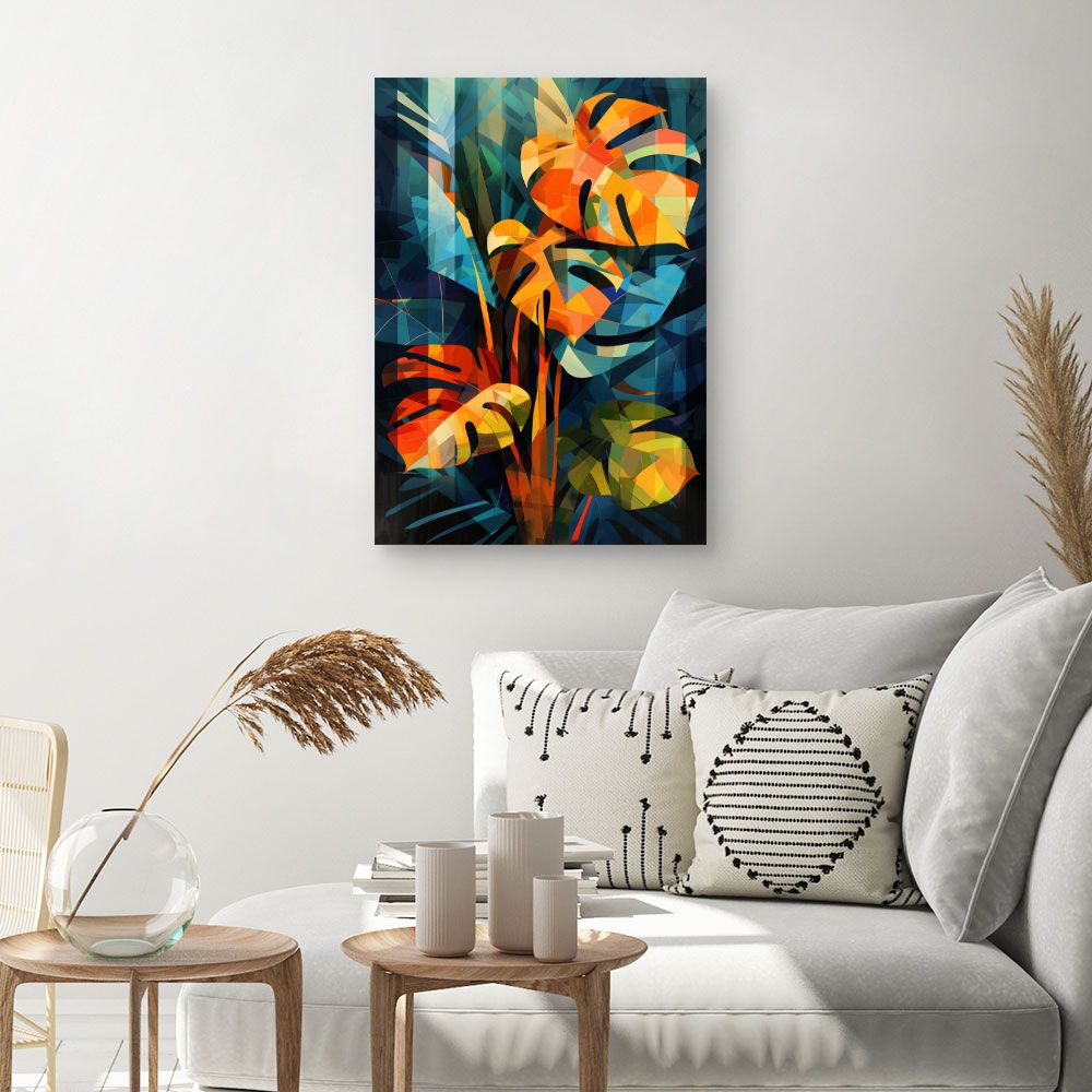 Toile "Feuillage vibrant"