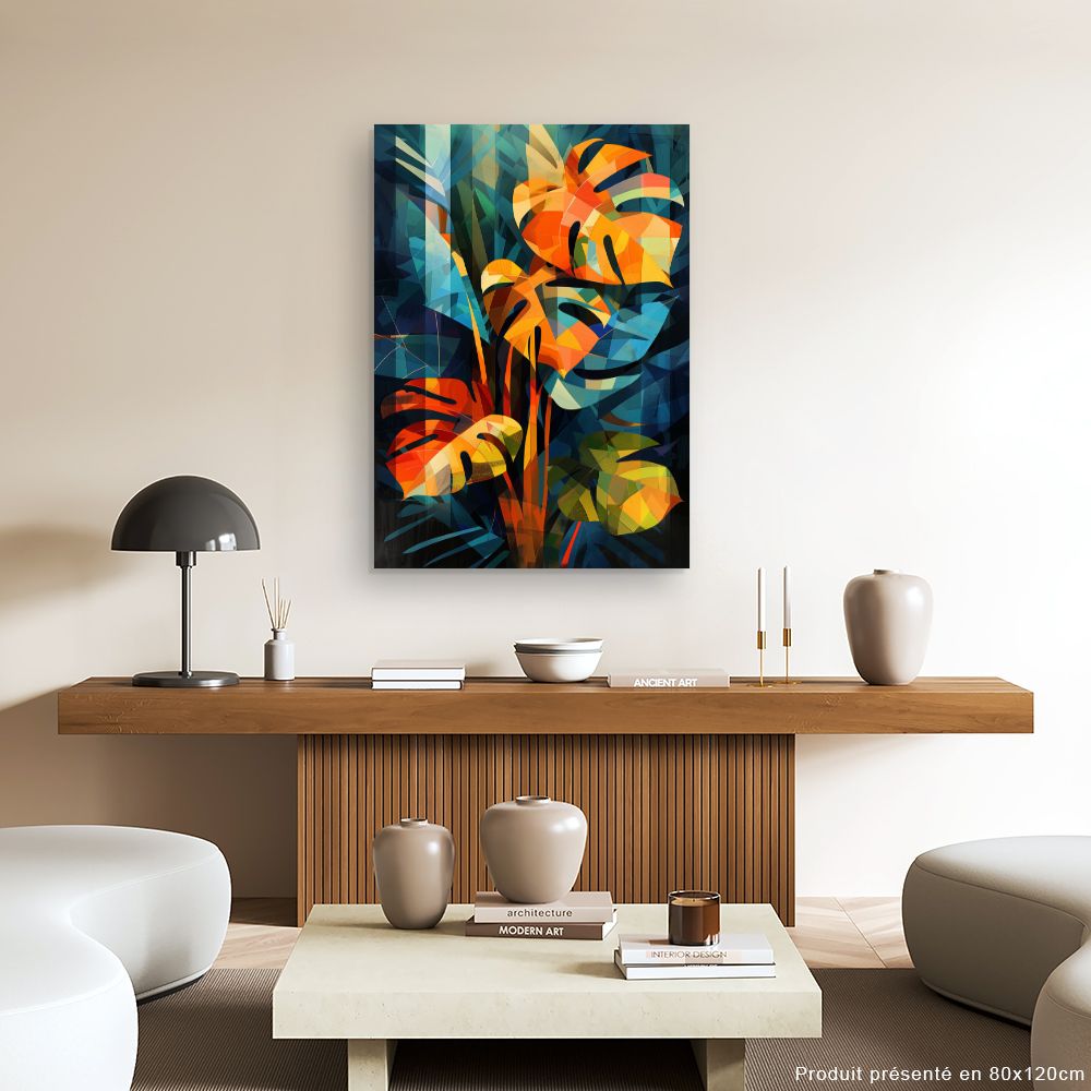 Toile "Feuillage vibrant"