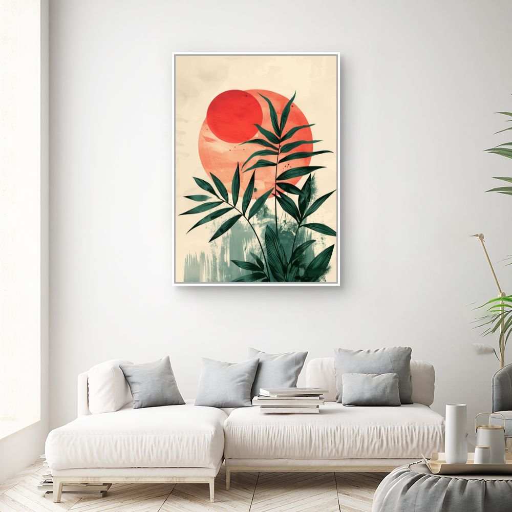 Toile "Feuillage solaire"