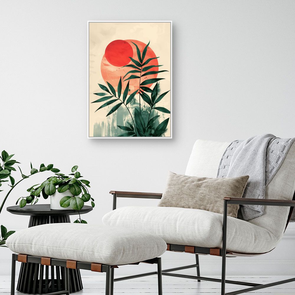 Toile "Feuillage solaire"