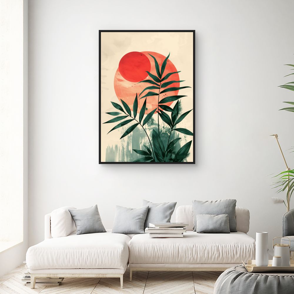 Toile "Feuillage solaire"