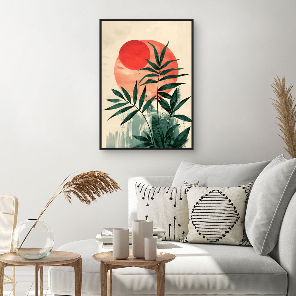 Toile "Feuillage solaire"