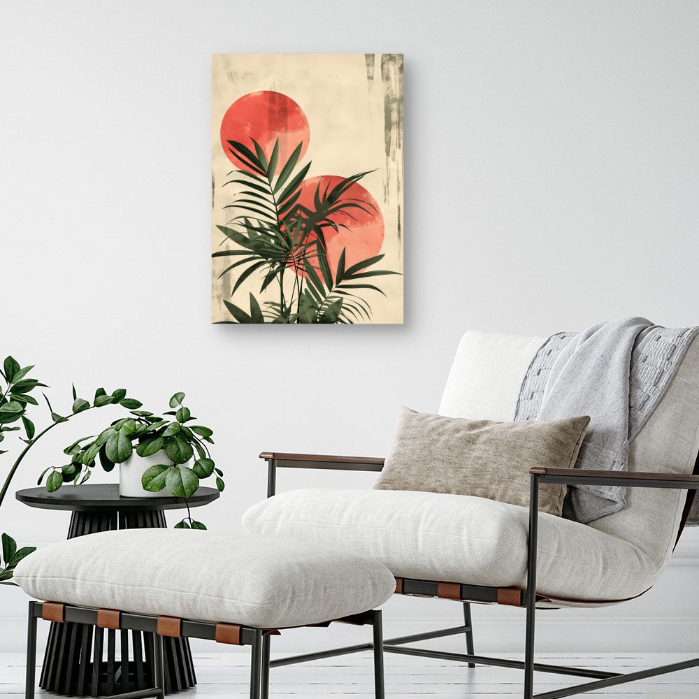 Toile "Palmiers exotiques"