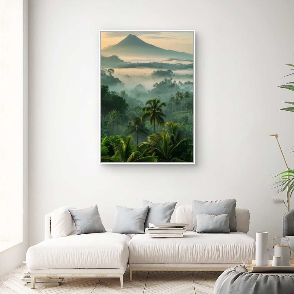 Schilderij "Exotisch tropisch landschap"
