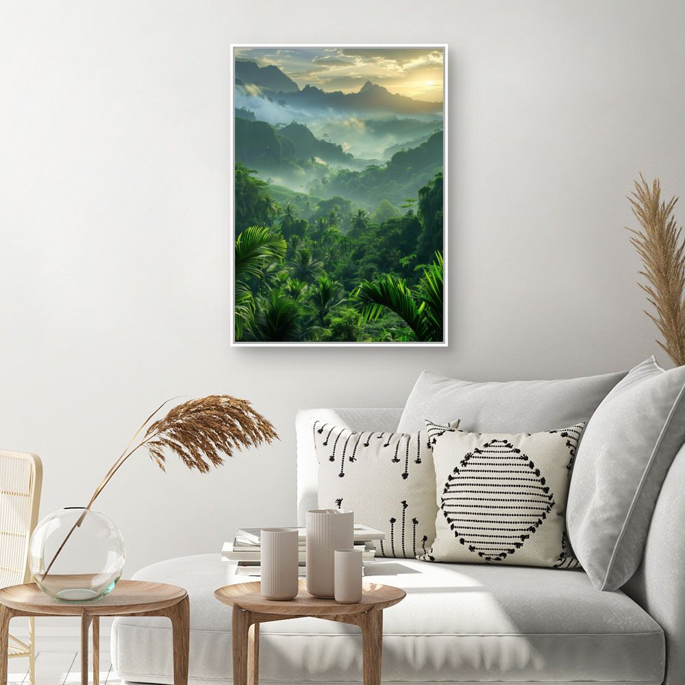 Schilderij "Weelderige jungle"
