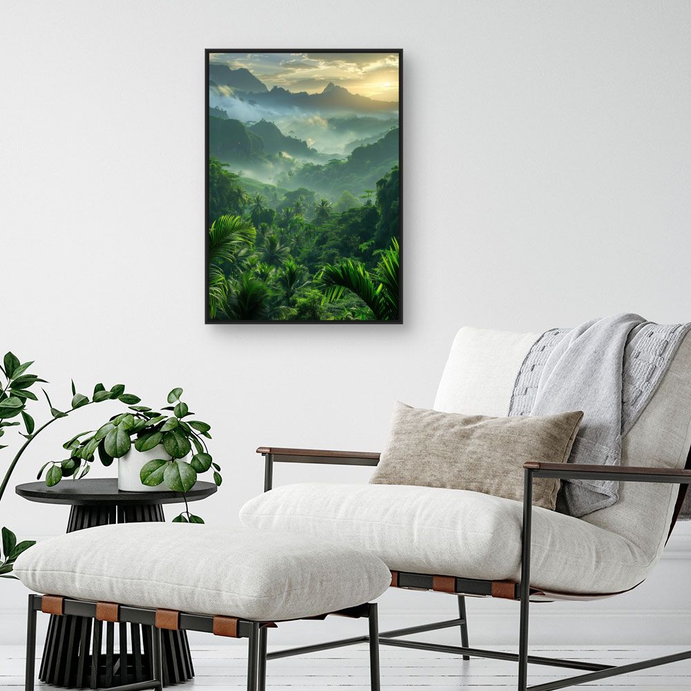 Schilderij "Weelderige jungle"