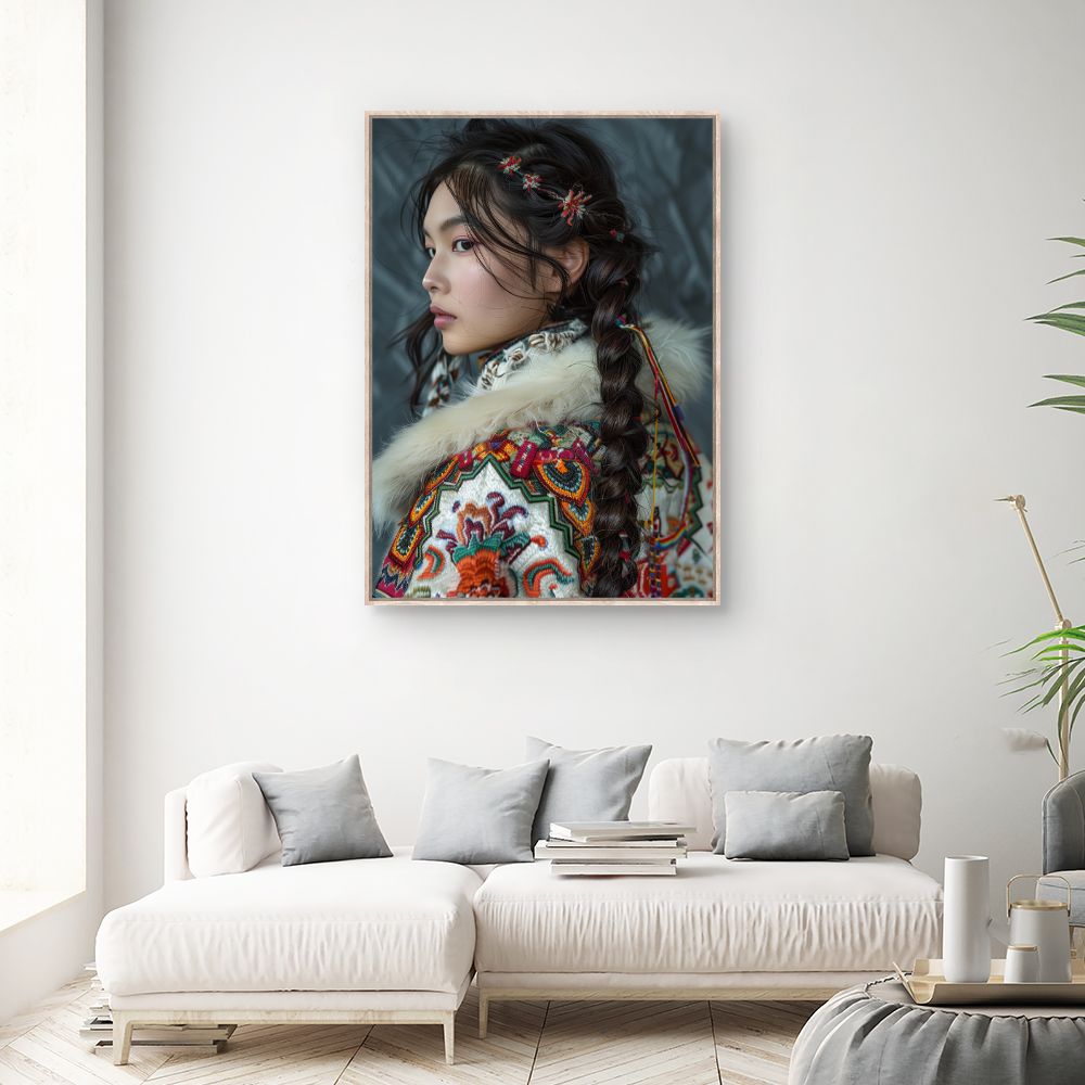 Toile "Élégance bohème"