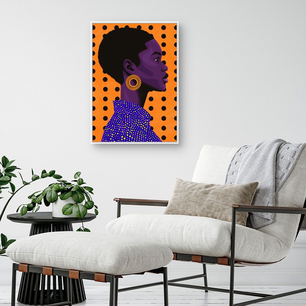 Toile "Portrait vibrant"