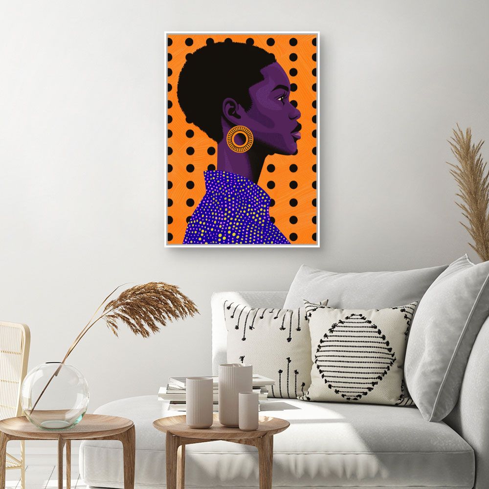 Toile "Portrait vibrant"