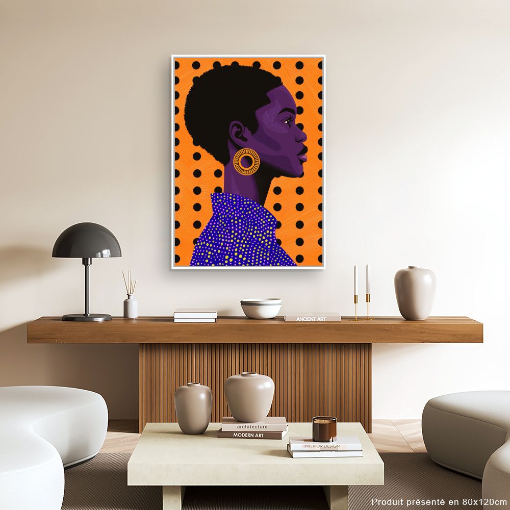 Toile "Portrait vibrant"