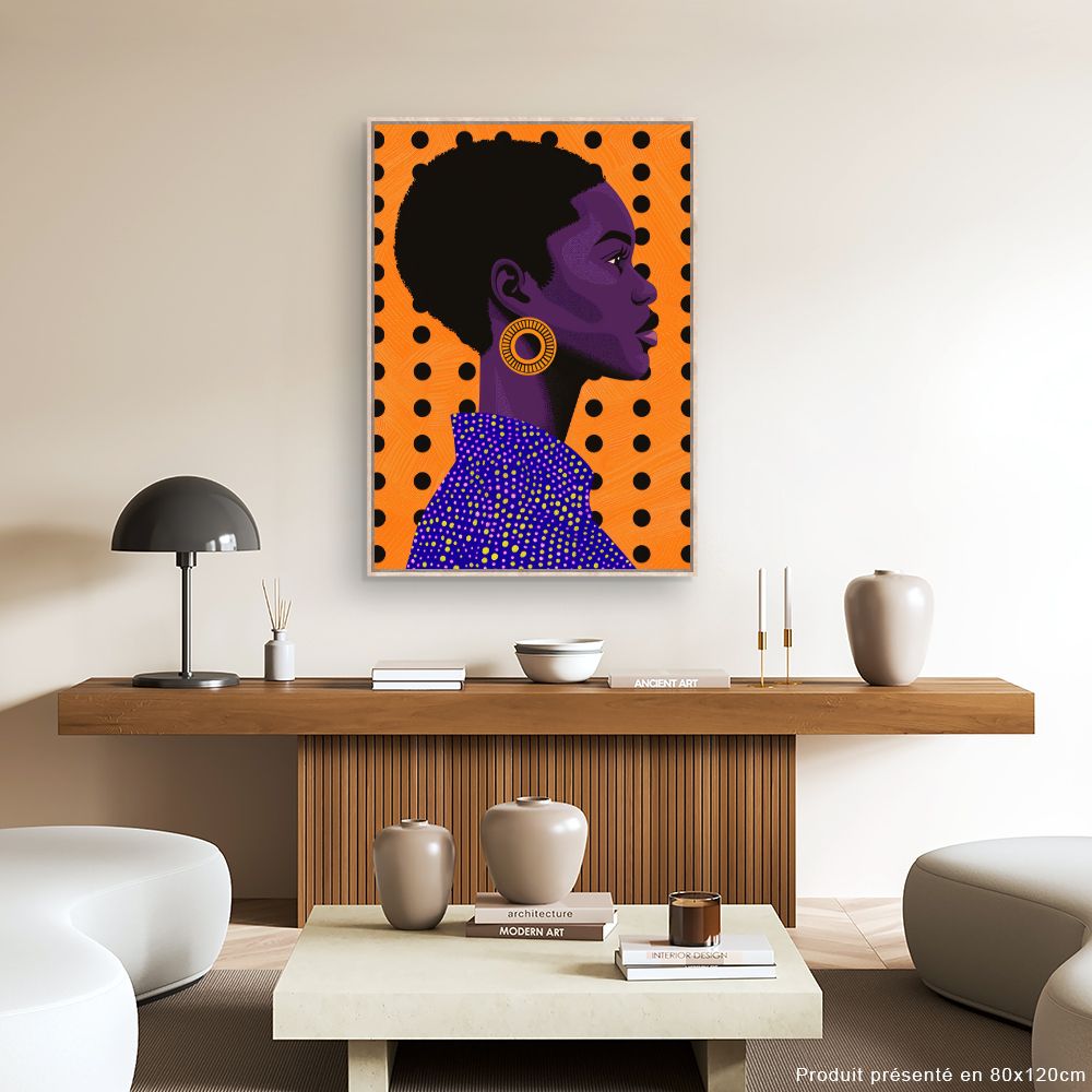 Toile "Portrait vibrant"