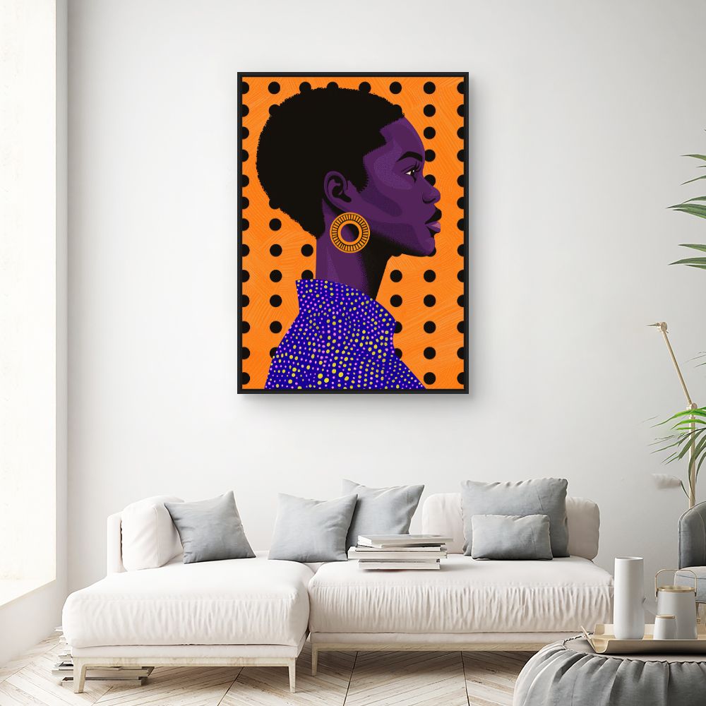 Toile "Portrait vibrant"