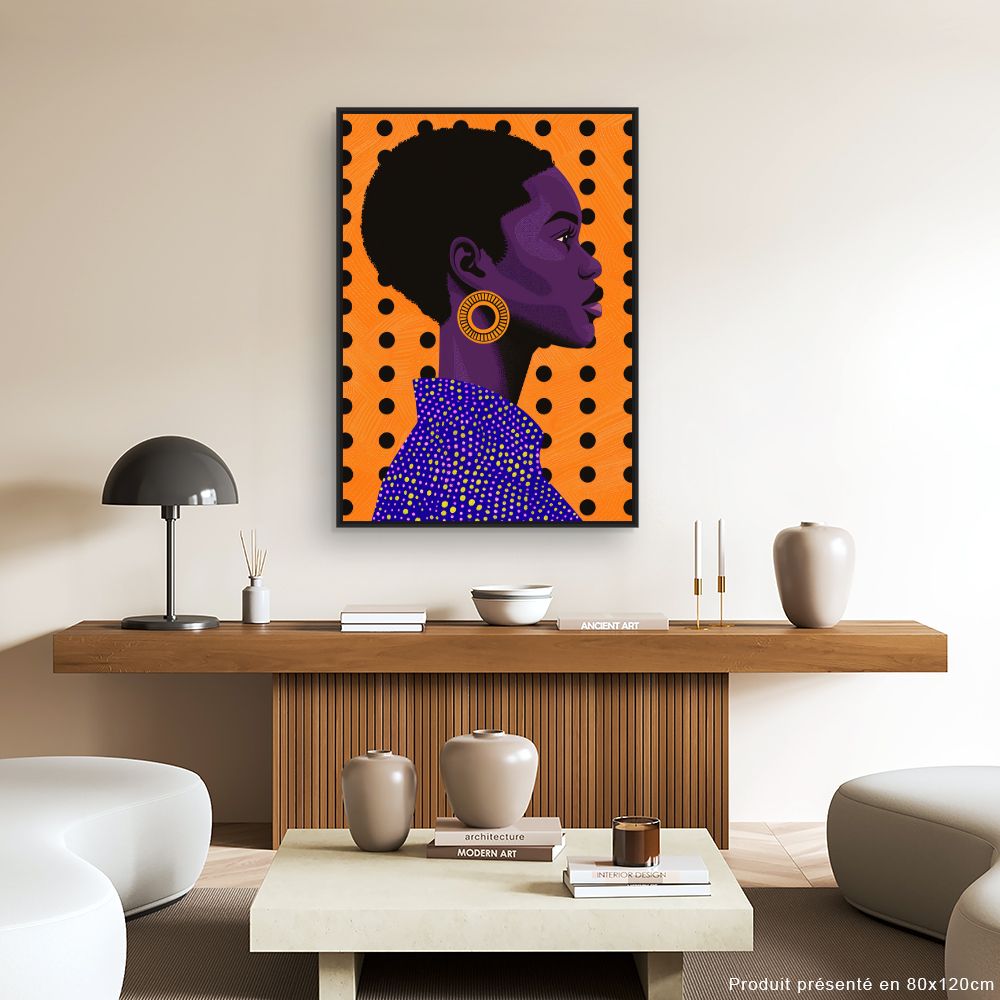Toile "Portrait vibrant"