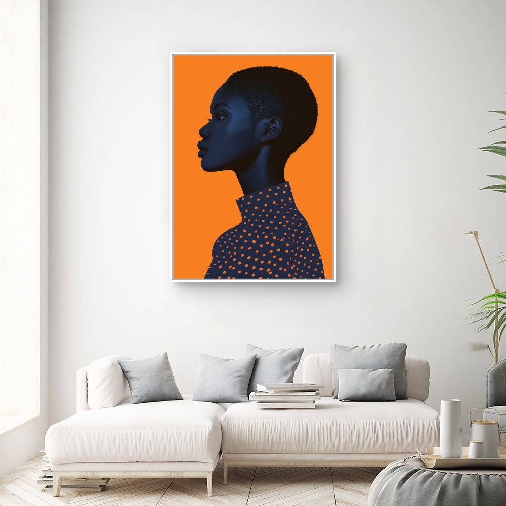 Toile "Portrait captivant"