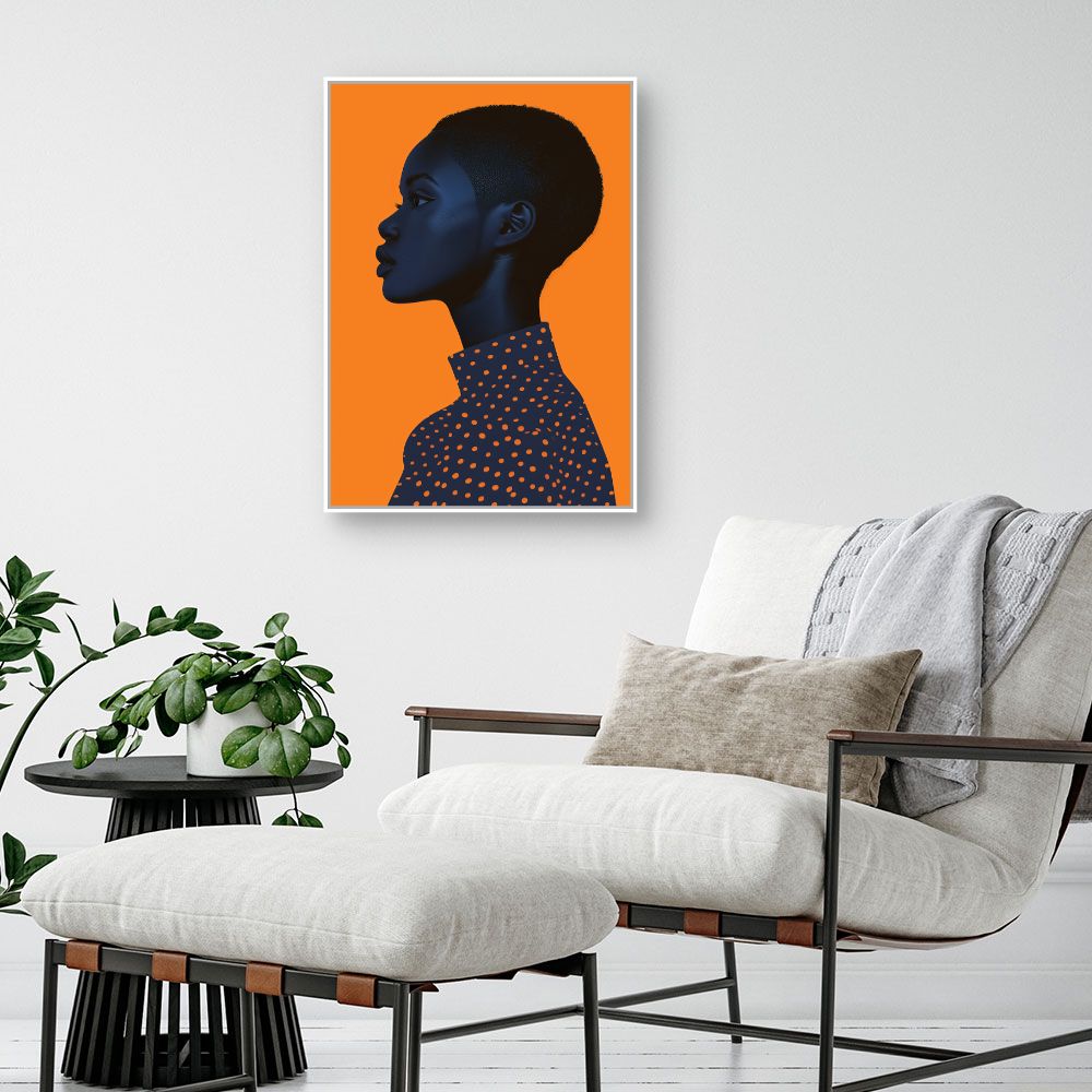 Toile "Portrait captivant"