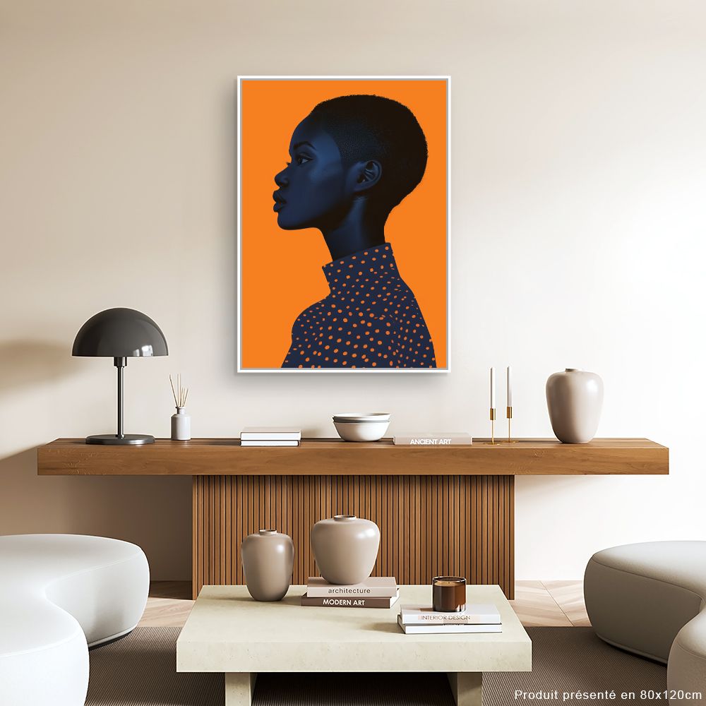 Toile "Portrait captivant"